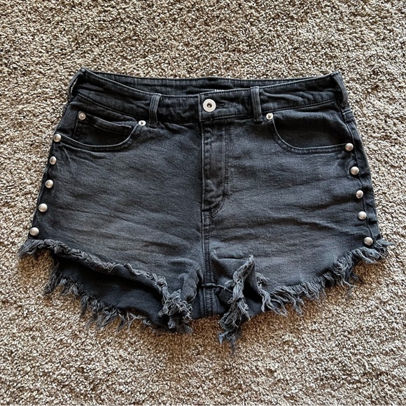 Inc Denim Pants - Inc Black Denim Shorts